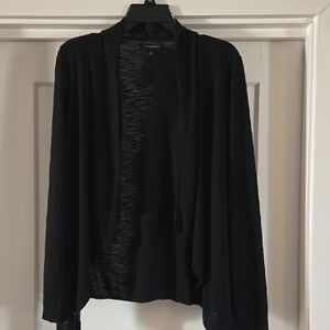 Black Draped Cardigan